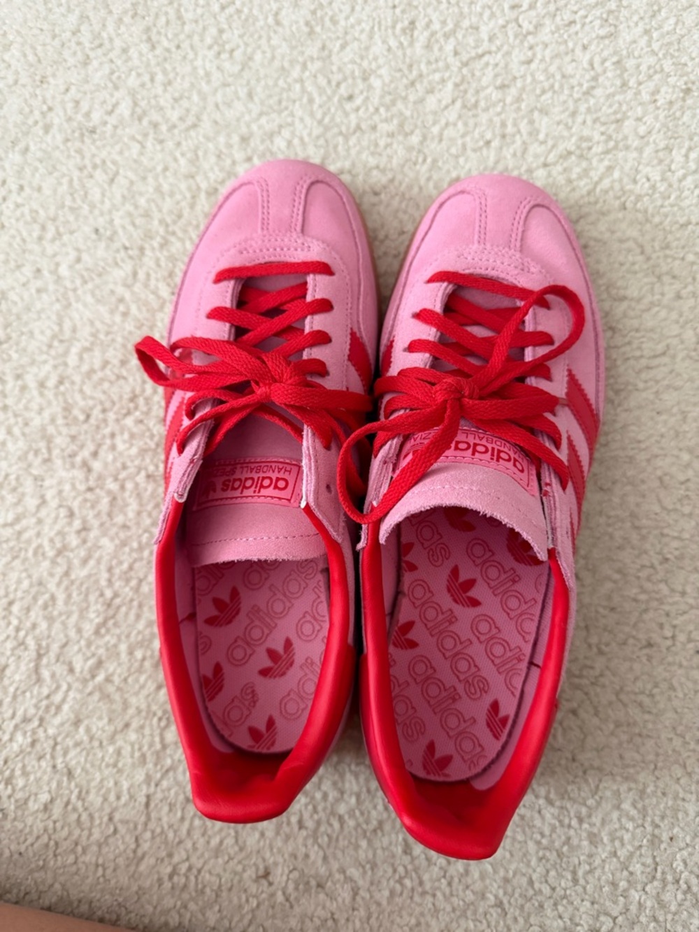 adidas Pink and Red Spezial worn once - Picture 4 of 4